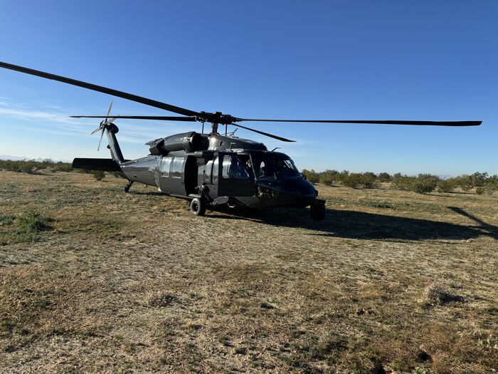 Black Hawk in the desert with Dillon Aero
