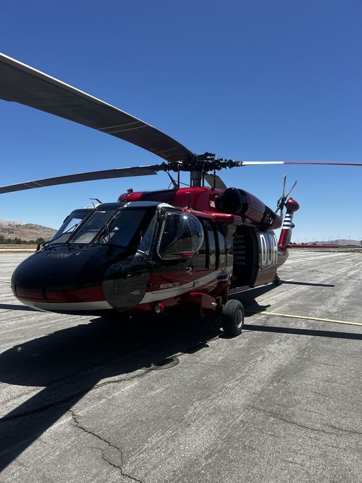 Seaview Aviation UH-60 — nose view on ramp