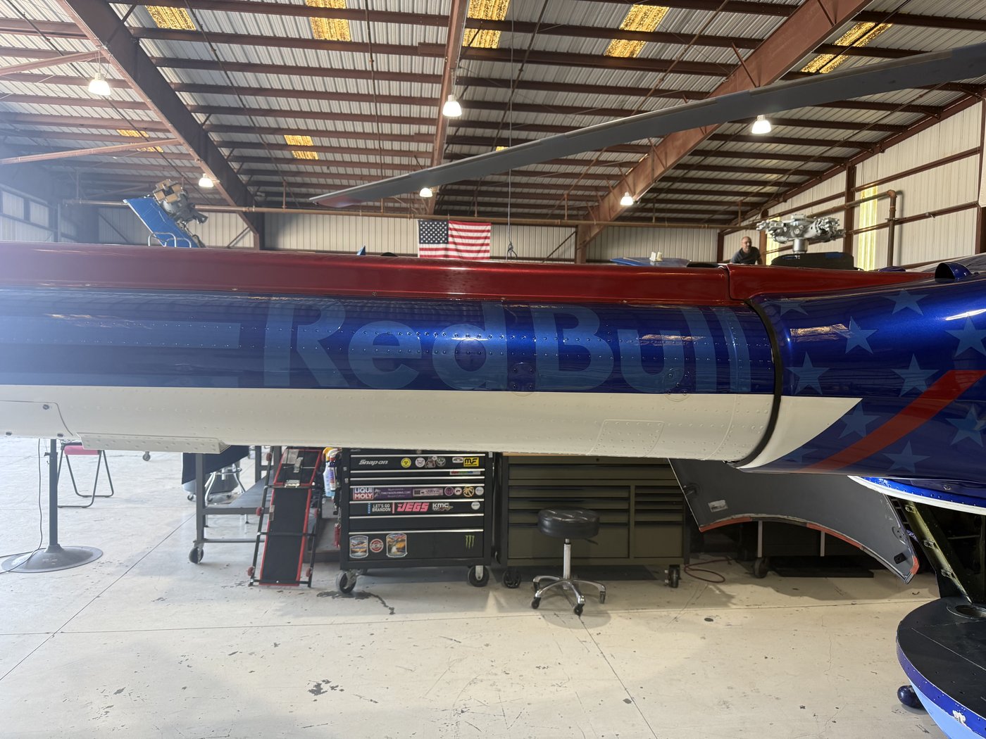 Red Bull helicopter fuselage